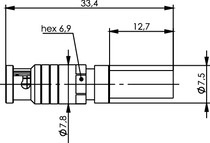 Telegärtner: Mini HD-BNC-Kabelstecker Crimp G39