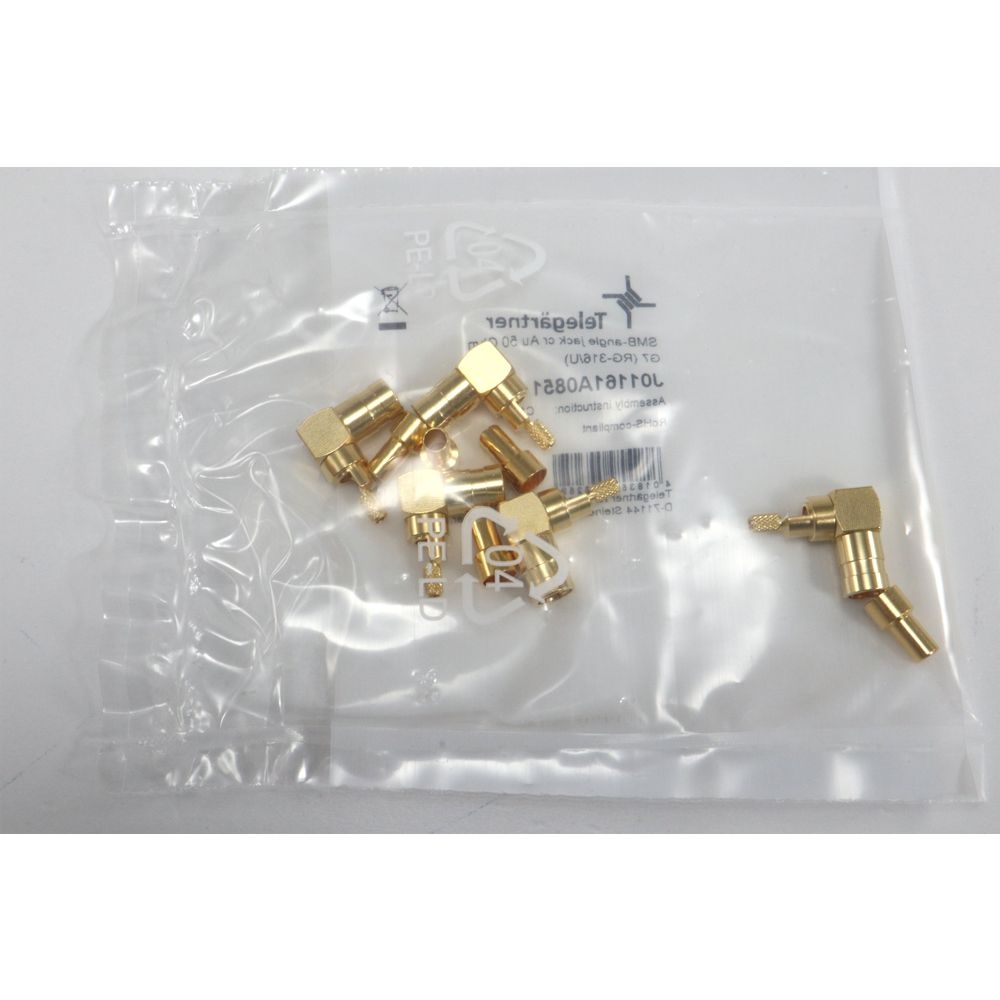 Telegartner: SMB-Enchufe hembra, angular, cr G07