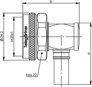 Telegartner: 4.3-10 Angle Plug Crimp G30/G45