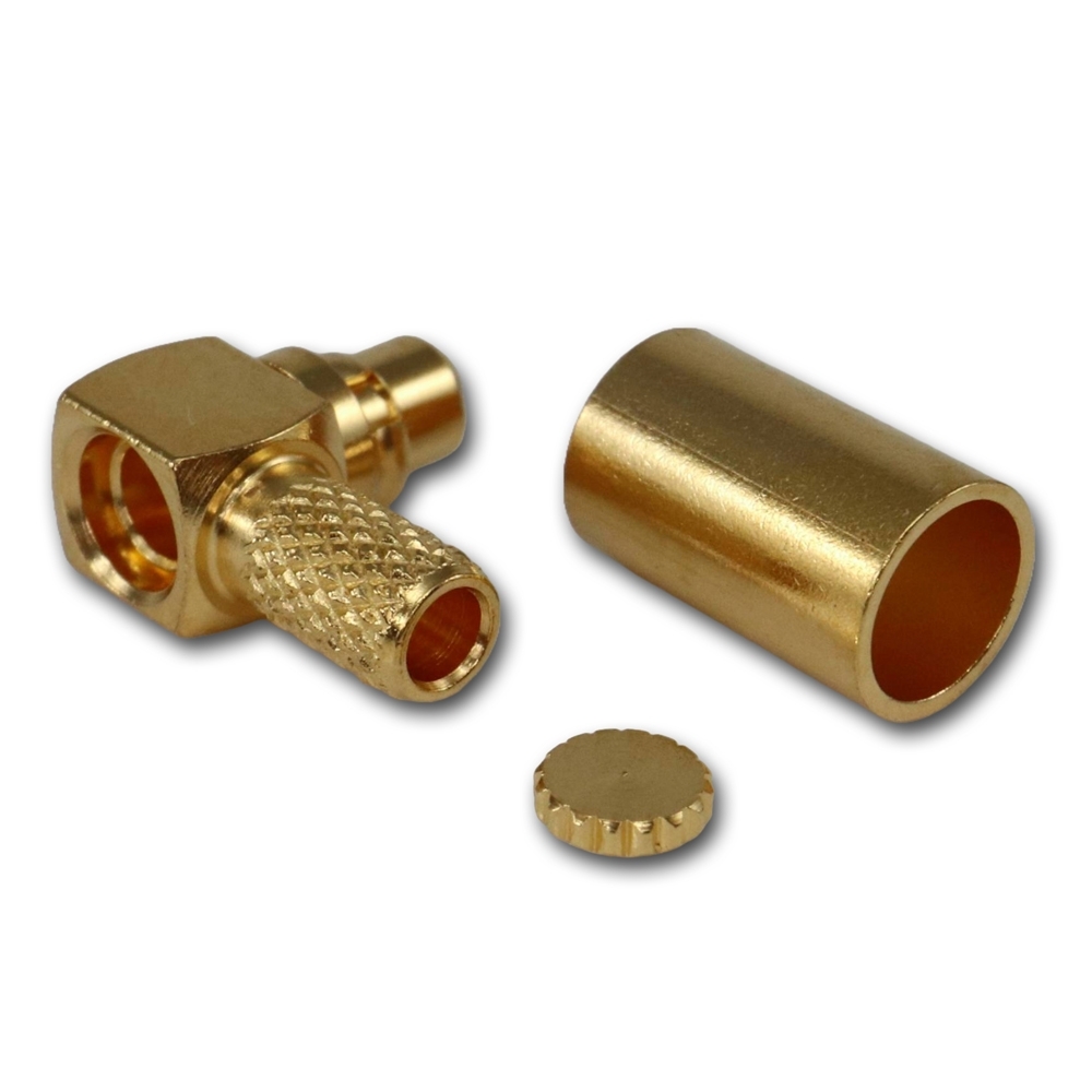 Telegärtner: MMCX-Kabelwinkelstecker Crimp G08