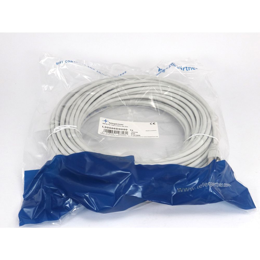 Telegärtner: MP8 FS 100 LSZH-25.0m, grau