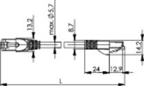Telegärtner: MP8 FS 100 LSZH-2.0, weiß