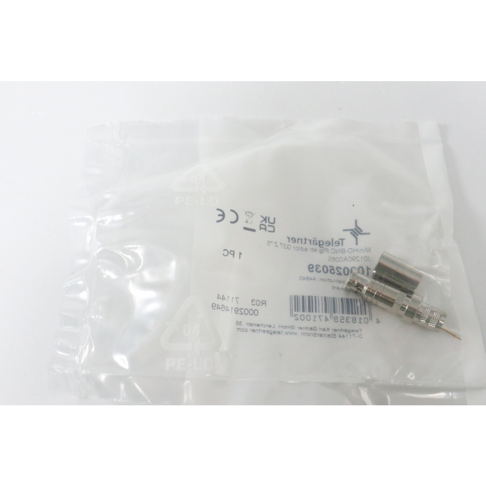 Telegärtner: Mini HD-BNC-Kabelstecker Crimp G27