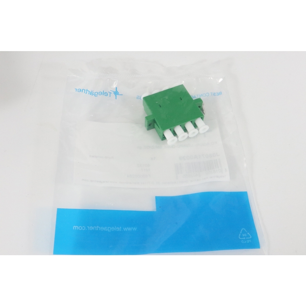 Telegartner: Adaptateur LC/APC Quad- vert