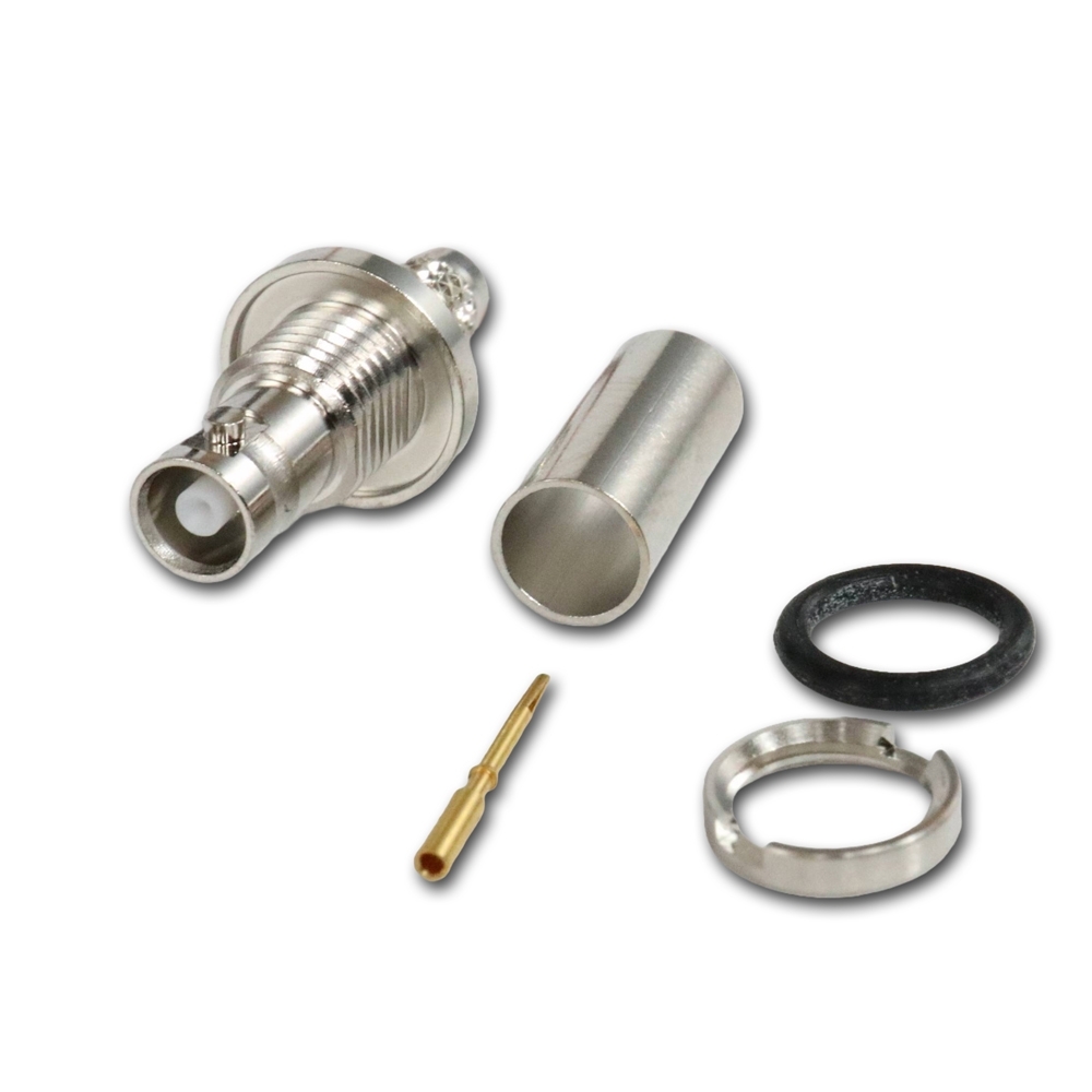 Telegärtner: Mini HD-BNC Kabeleinbaubuchse Crimp