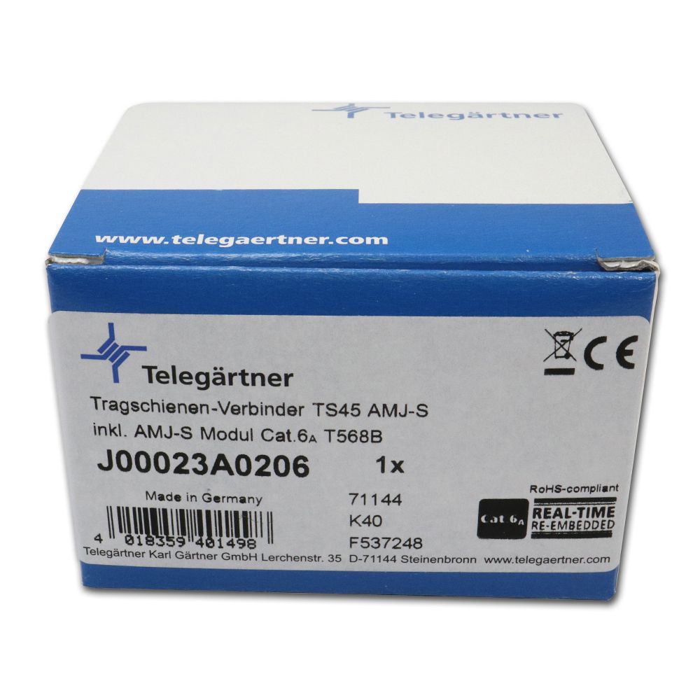 Telegärtner: Tragschienen-Verbinder TS45 AMJ-S