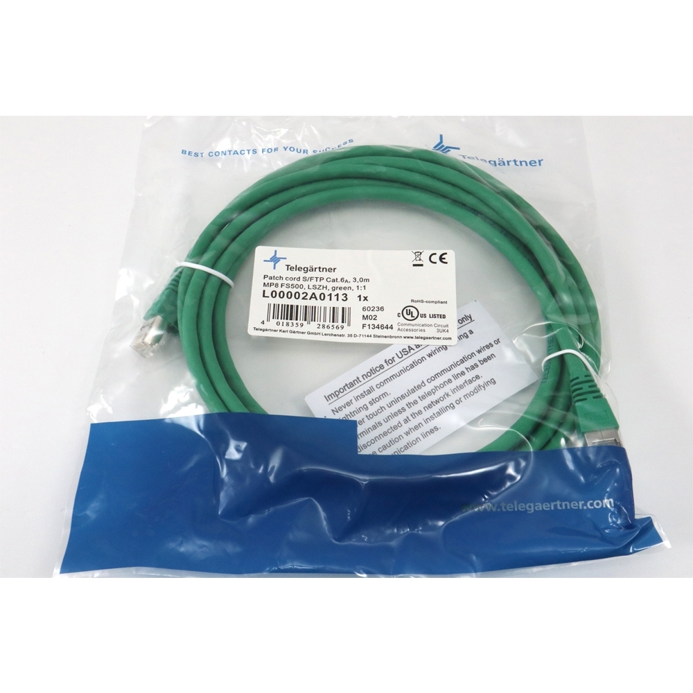Telegärtner: MP8 FS 500 LSZH-3.0m, grün