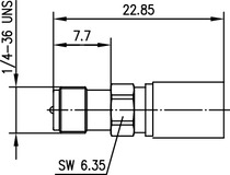 Telegärtner: R-SMA Kabelbuchse Crimp G30/G54