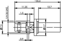 Telegärtner: Mini HD-BNC Kabeleinbaubuchse Crimp