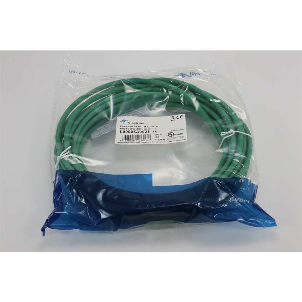 Telegärtner: MP8 FS 500 LSZH-10.0m, grün