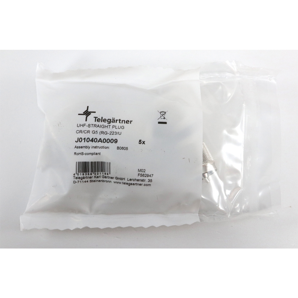 Telegärtner: UHF-Kabelstecker Crimp G05