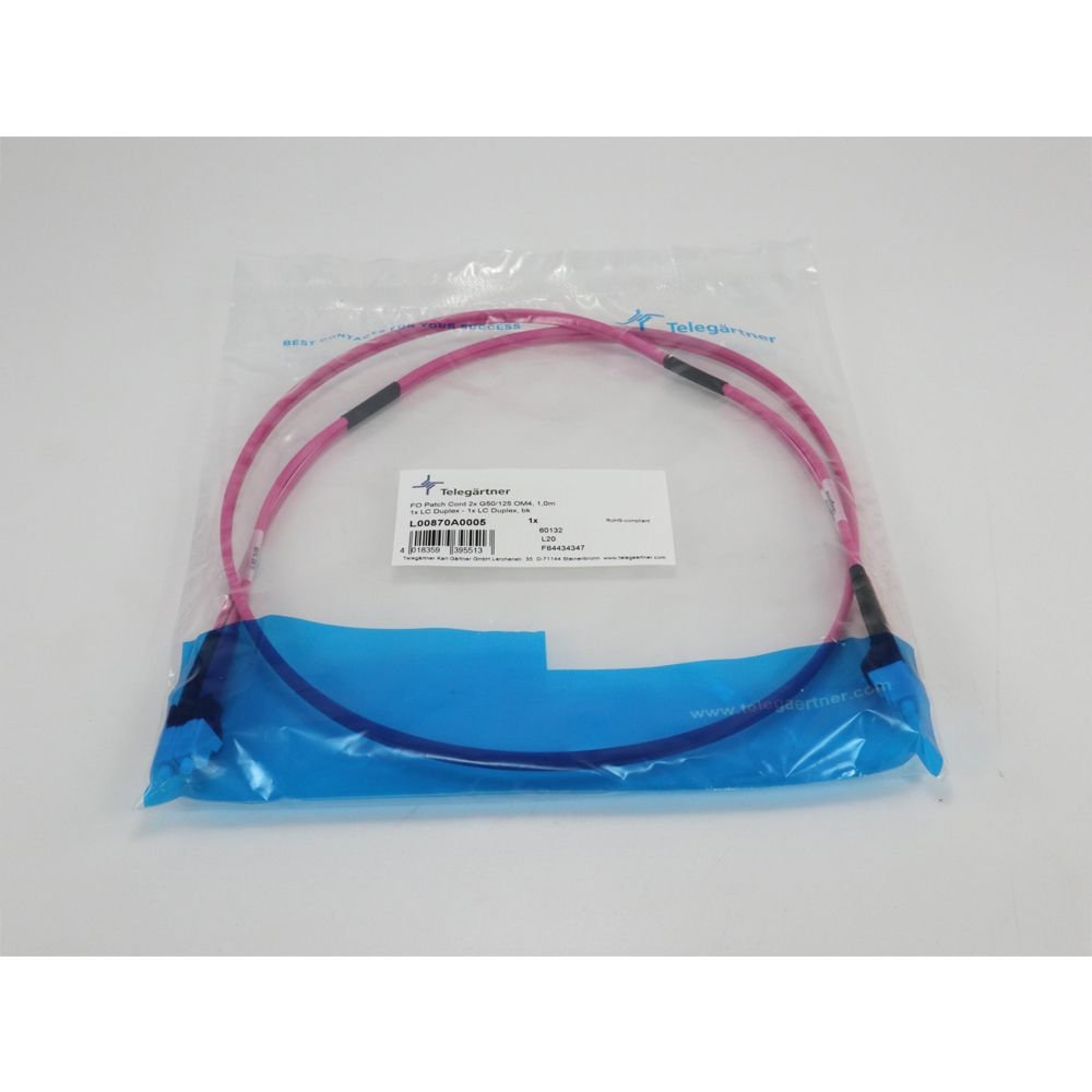 Telegartner: FO Cordón con clavijas Duplex