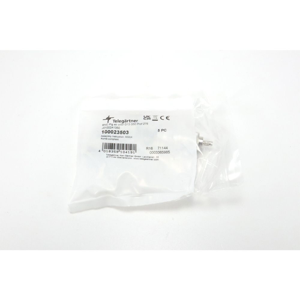Telegärtner: BNC-Kabelstecker Crimp G13 / G50