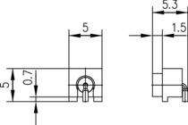 Telegartner: MMCX Angle PCB Receptacle, f, in SMT
