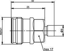 Telegärtner: 4.3-10 Kabelbuchse G10