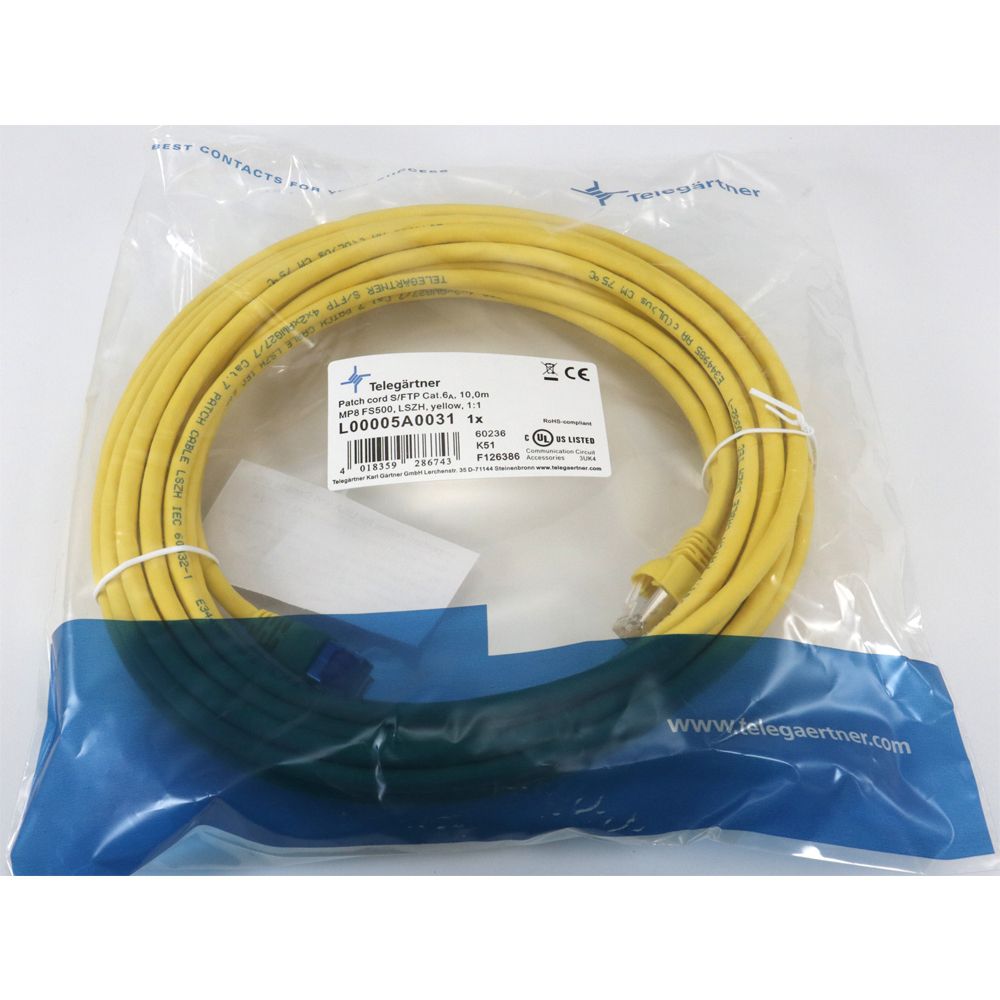 Telegärtner: MP8 FS 500 LSZH-10.0m, gelb