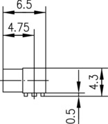 Telegartner: MMCX-Angle PCB Receptacle, f, in SMT