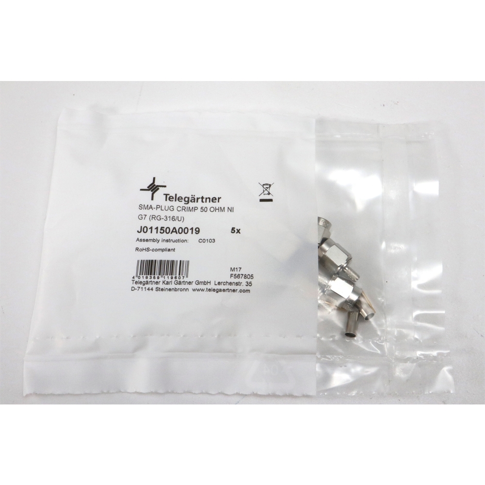 Telegärtner: SMA-Kabelstecker Crimp G07 NI