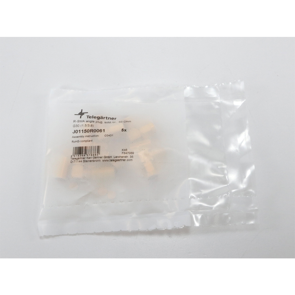 Telegärtner: R-SMA-Winkelstecker G30/G45