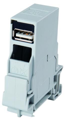 Telegärtner: STX Tragschienen-Verbinder USB