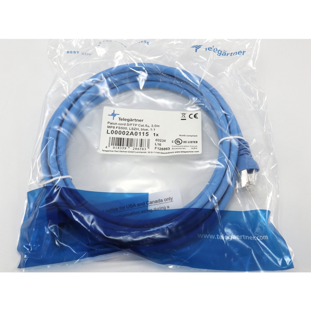 Telegärtner: MP8 FS 500 LSZH-3.0m, blau