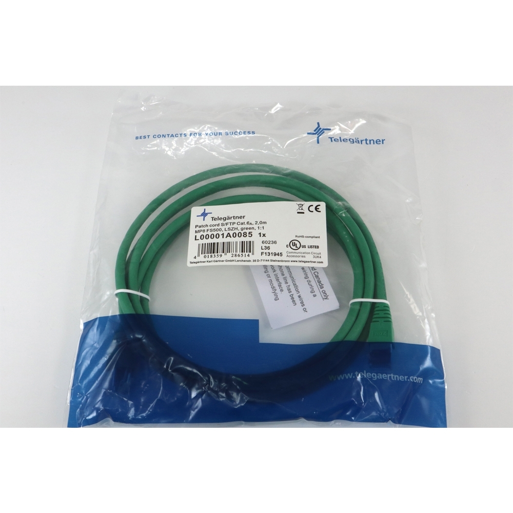 Telegärtner: MP8 FS 500 LSZH-2.0m, grün