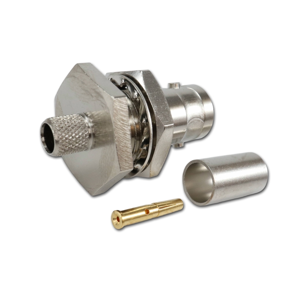 Telegärtner: BNC-Kabeleinbaubuchse Crimp G02