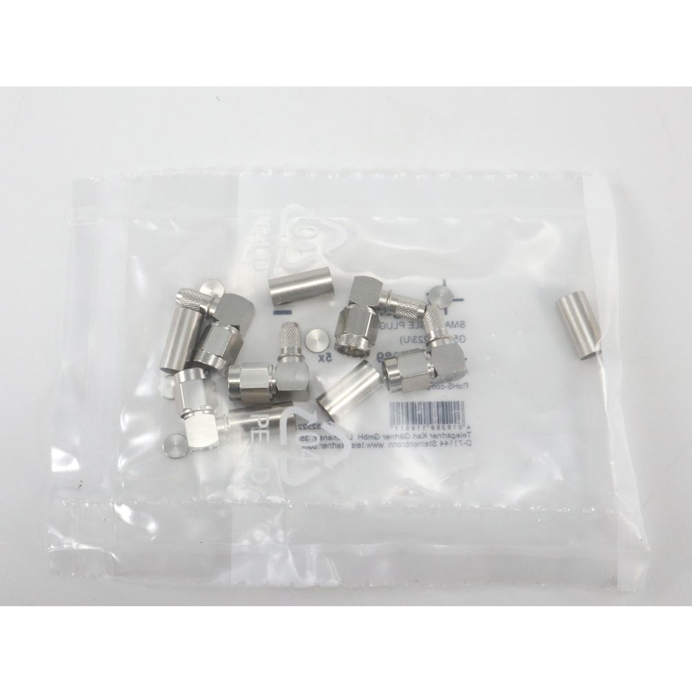 Telegärtner: SMA-Kabelwinkelstecker Crimp G05