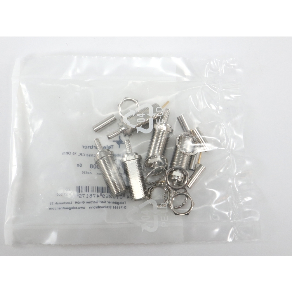 Telegärtner: F-Kabeleinbaubuchse Crimp G04