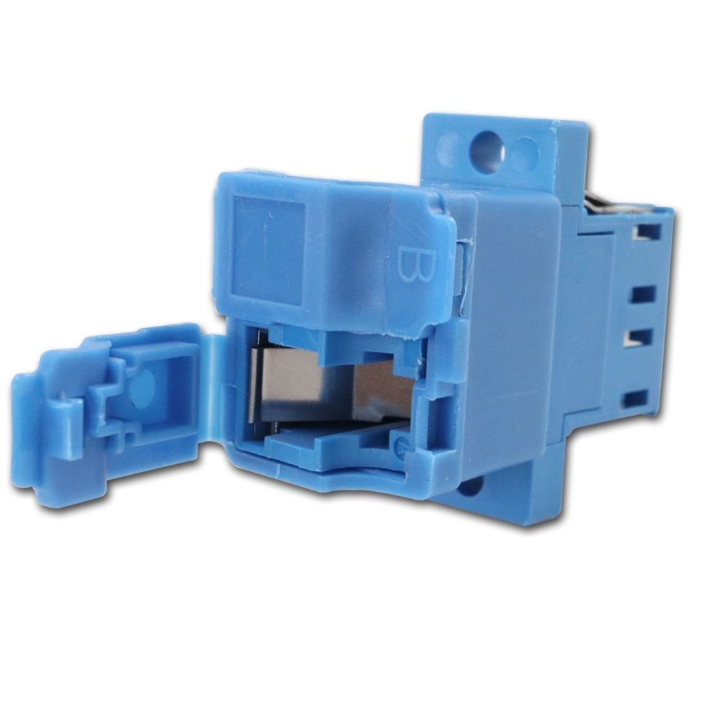 Telegärtner: LC-Duplex Kupplung - blau