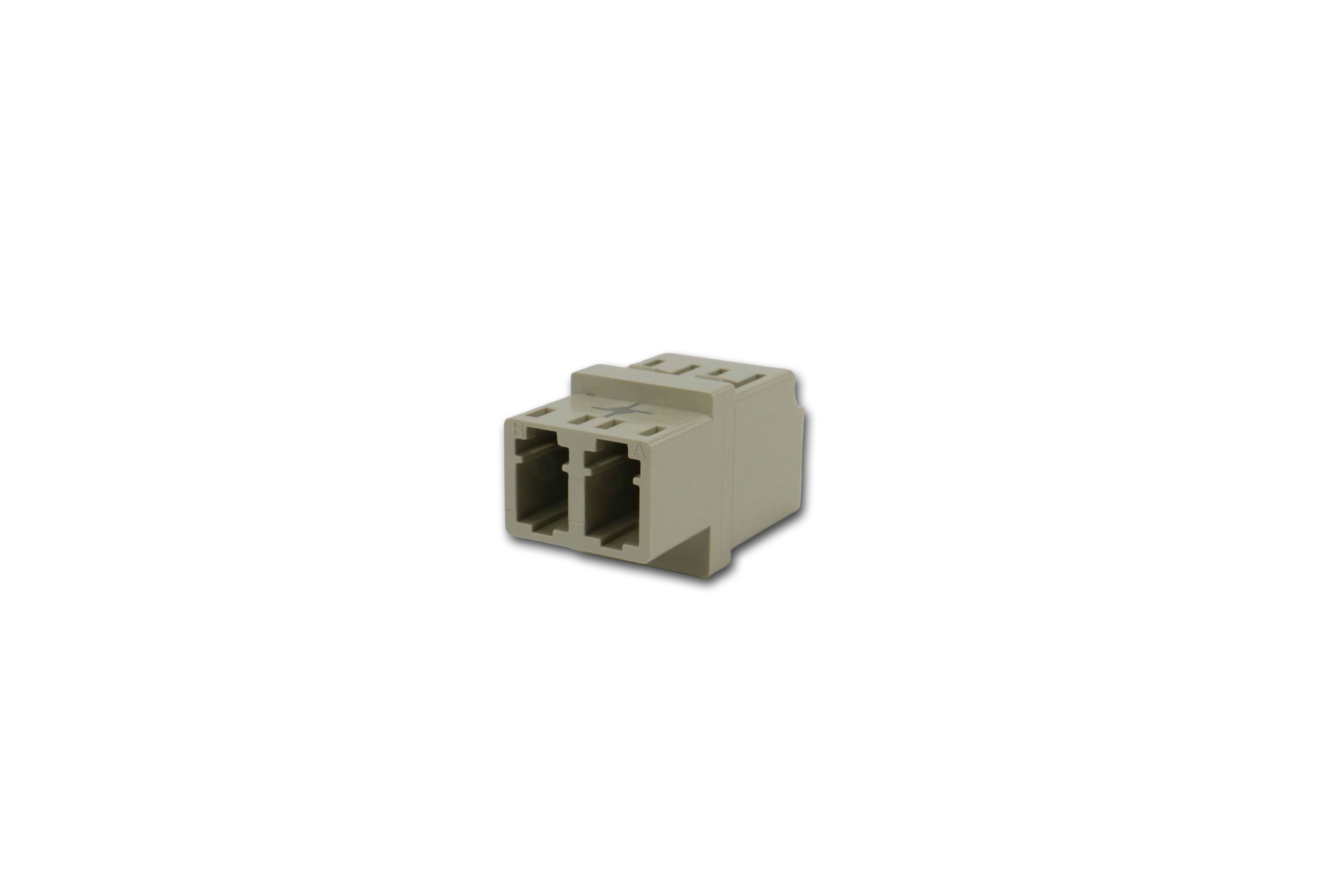 Telegartner: LC-Duplex adaptor - beige