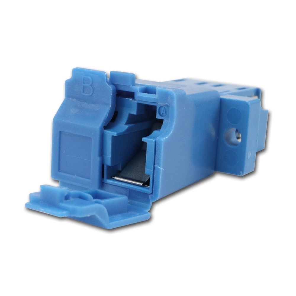 Telegärtner: LC-Duplex Kupplung - blau