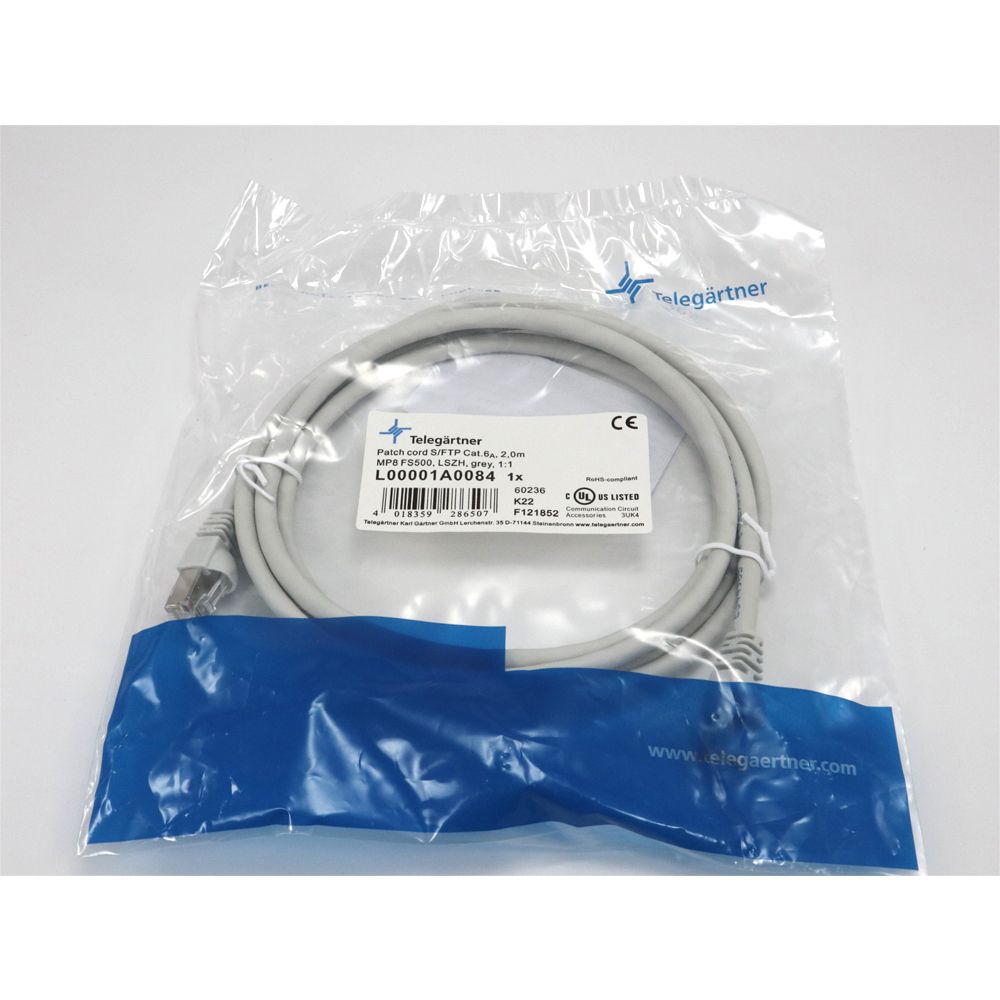 Telegärtner: MP8 FS 500 LSZH-2.0m, grau