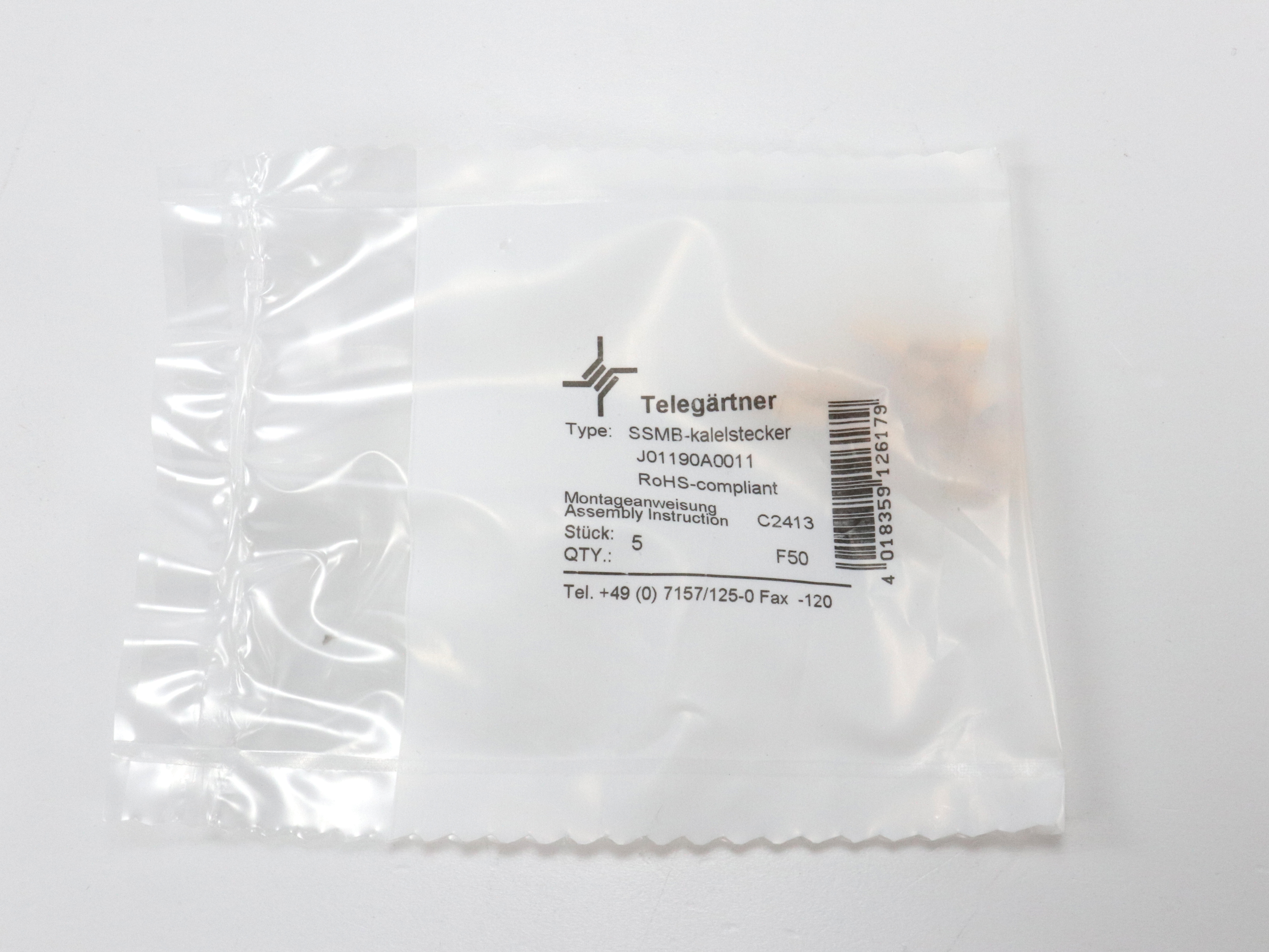 Telegärtner: SSMB-Kabelstecker Crimp G03