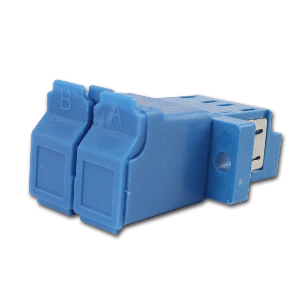 Telegärtner: LC-Duplex Kupplung - blau