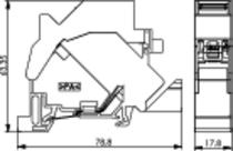 Telegaertner: Mounting rail outlet TS45 AMJ-S