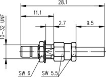 Telegartner: SMB-Bulkhead Plug Crimp G03