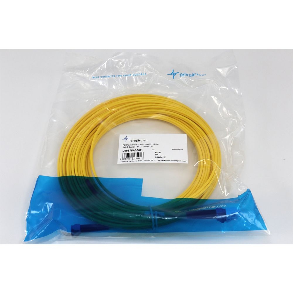 Telegartner: FO Cordón con clavijas Duplex