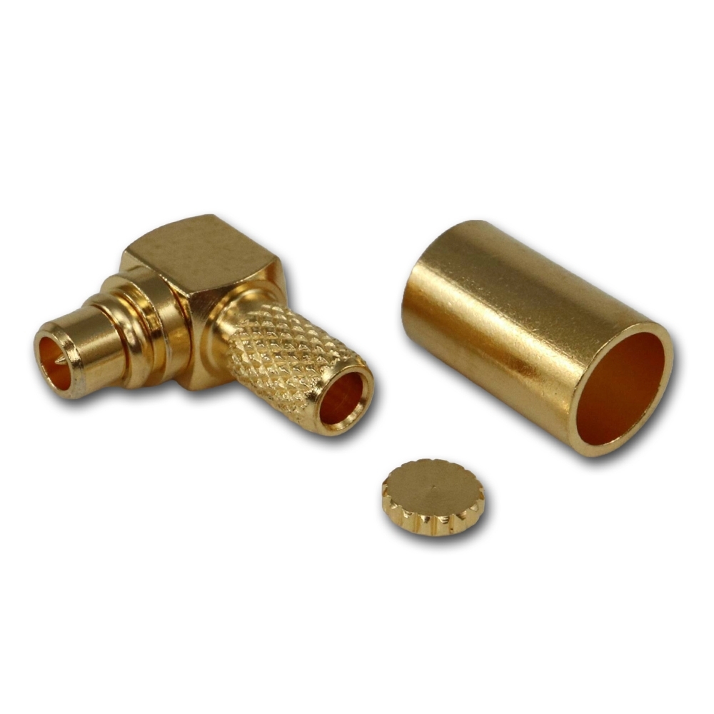 Telegärtner: MMCX-Kabelwinkelstecker Crimp G08
