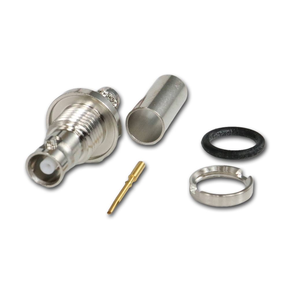 Telegärtner: Mini HD-BNC Kabeleinbaubuchse Crimp