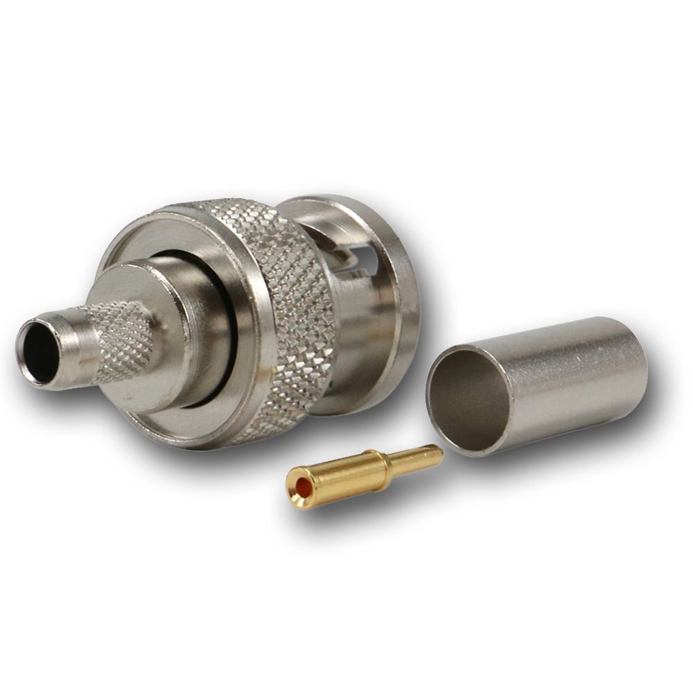 Telegartner: BNC Conector macho recto de crimpar