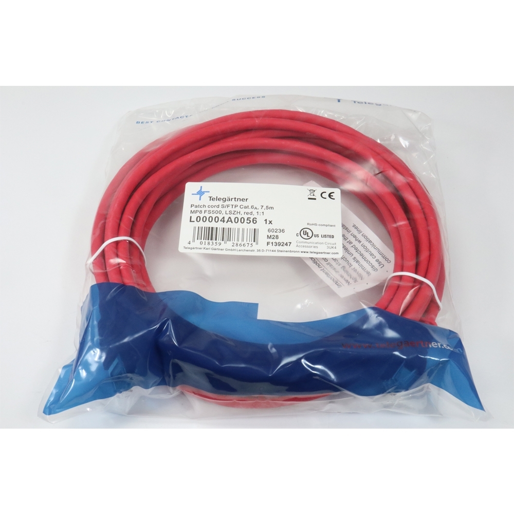 Telegärtner: MP8 FS 500 LSZH-7.5m, rot