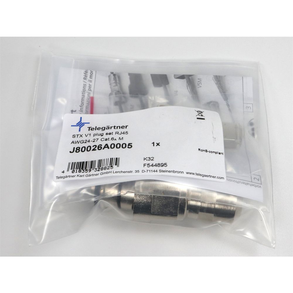 Telegartner: STX V1 RJ45 juego de enchufe Cat.6