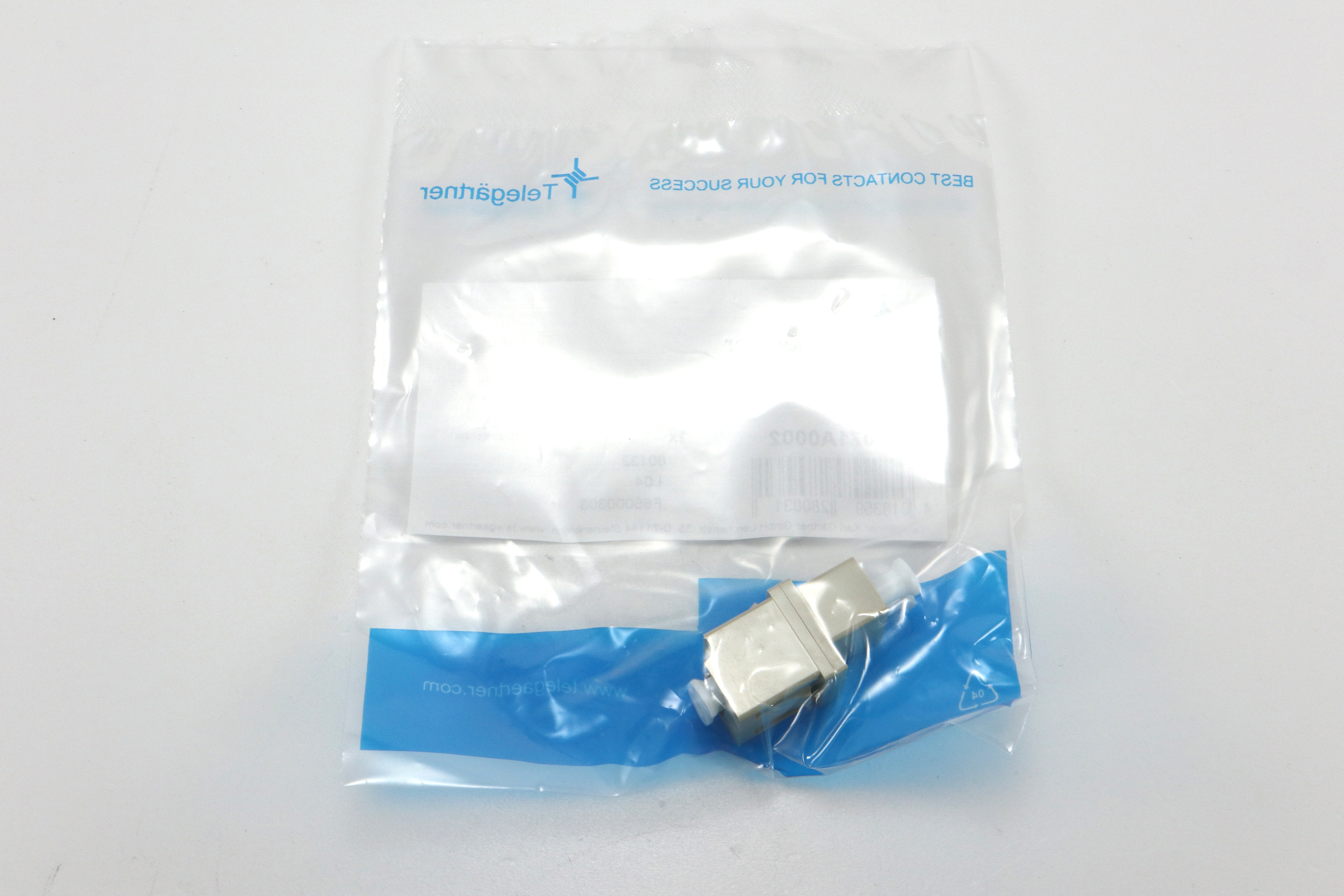 Telegartner: LC-Duplex adaptor - beige