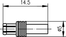 Telegartner: MCX-Straight Plug Crimp