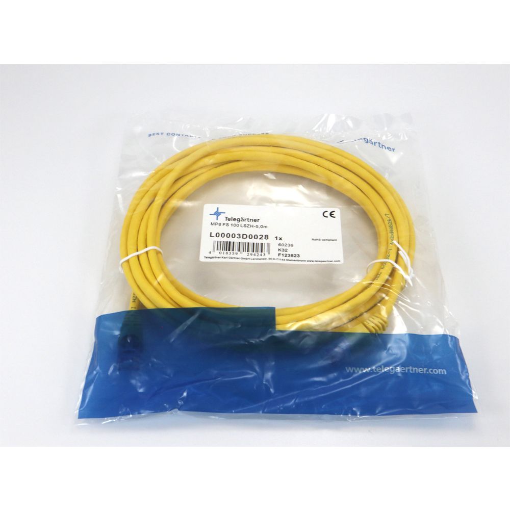 Telegärtner: MP8 FS 100 LSZH-5.0m, gelb