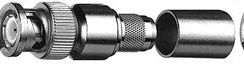 Telegartner: BNC Conector macho recto de crimpar