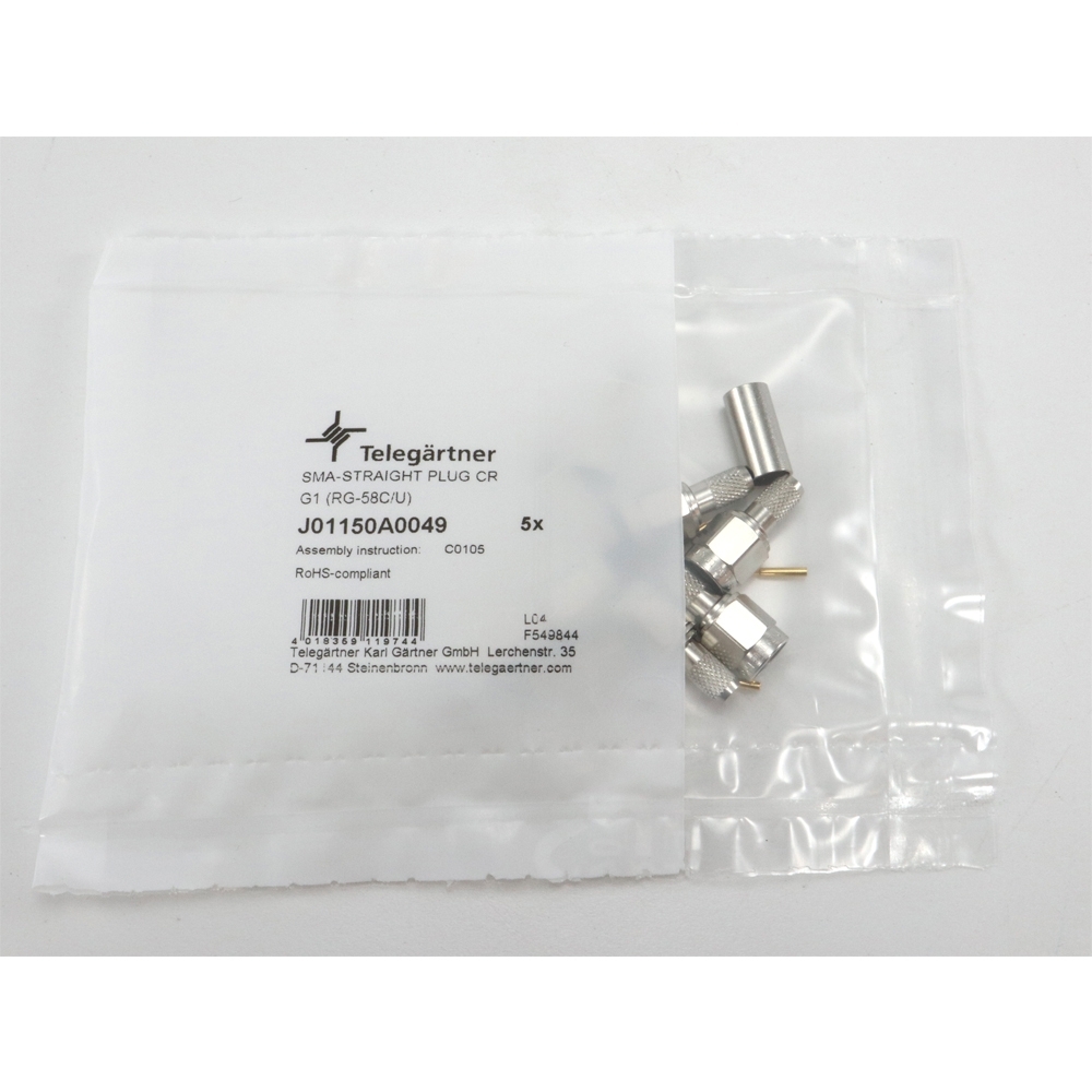 Telegärtner: SMA-Kabelstecker Crimp G01