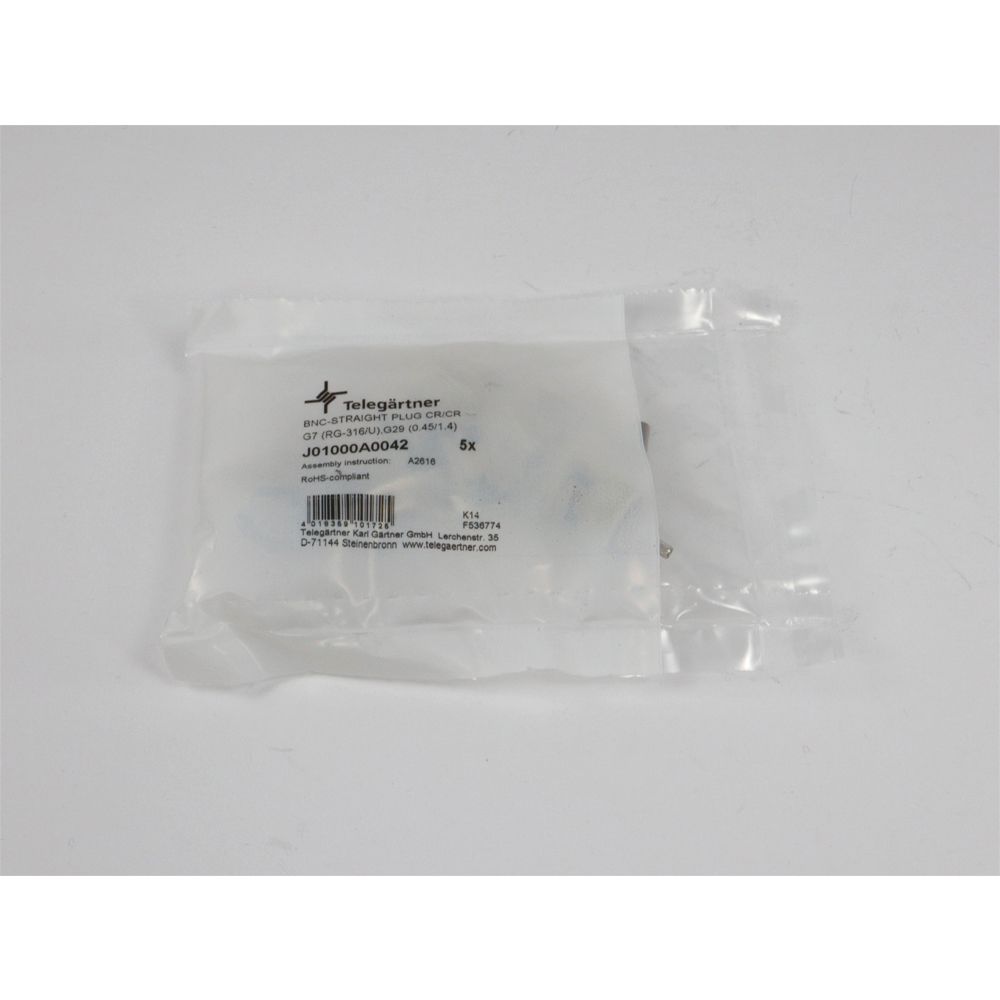 Telegärtner: BNC-Kabelstecker Crimp G07 / G29